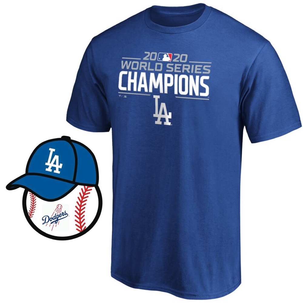 Los Angeles Dodgers Baseball 2020 World‎ Series Champions Big & Tall T-Shirt XL
